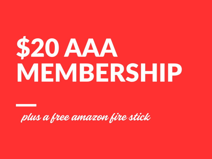 $20 AAA Membership w/ Free Fire Stick
