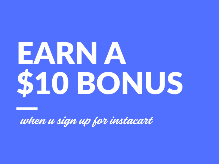 FREE $10 INSTACART CREDIT