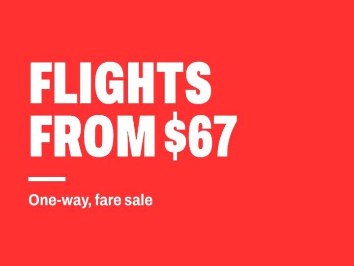 Southwest fare sale: one-way flights from $67