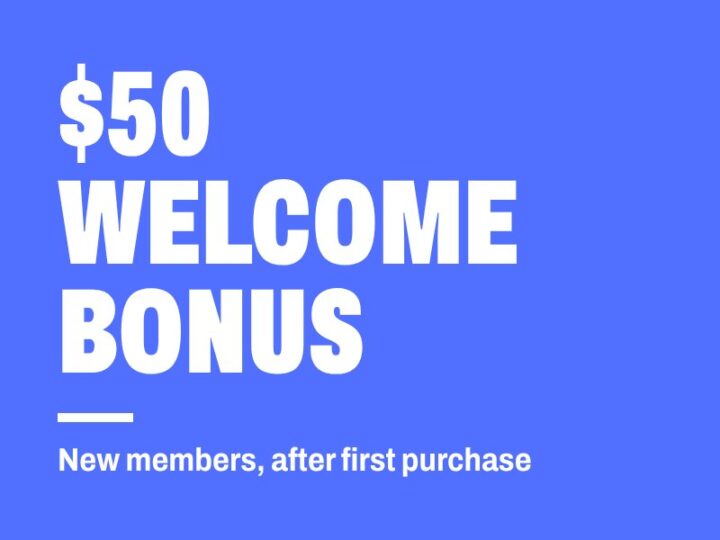 $50 welcome bonus when you join Rakuten